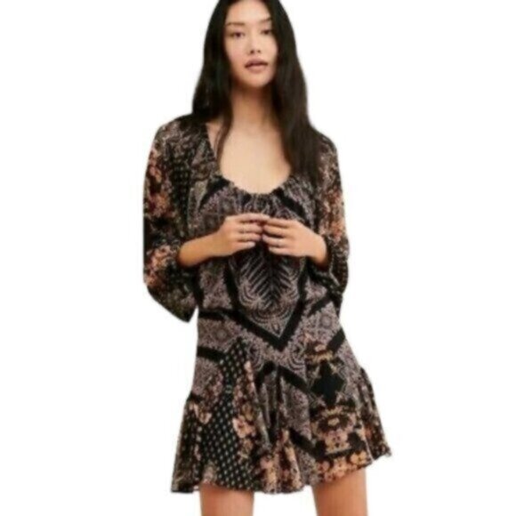 NWOT Free People Seven Wonders Mini Dress - Picture 1 of 12